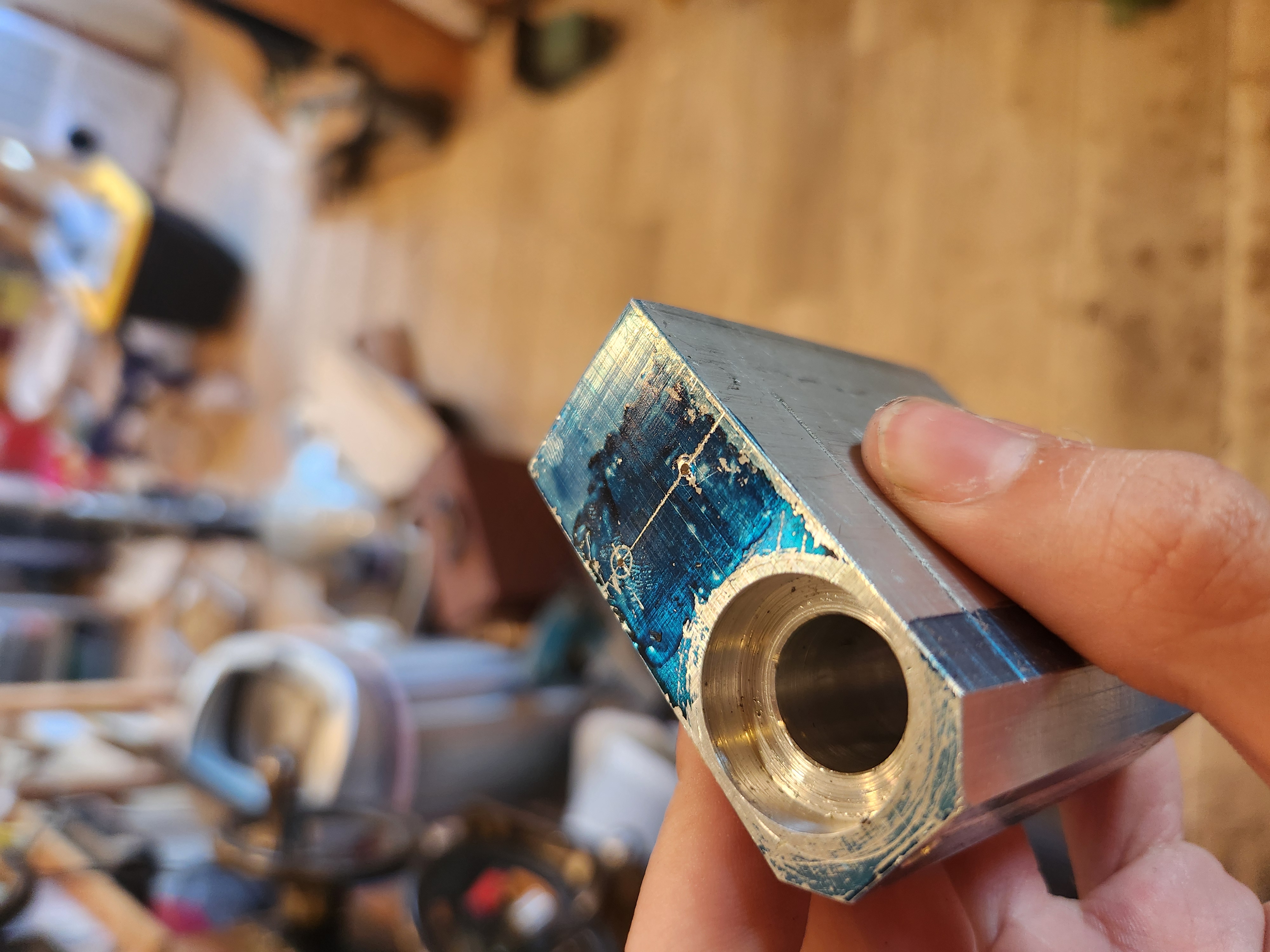 Cutting bearing seats and drilling main hole